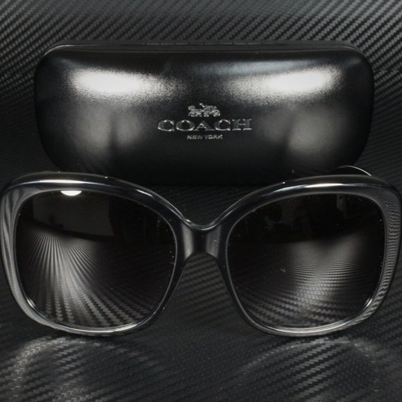 Coach New York Black 58mm Sunglasses - Picture 2 of 3